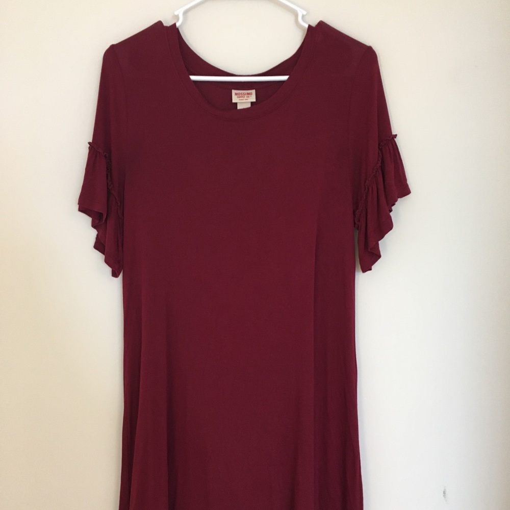 ruffle sleeve dress